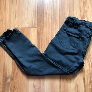 BDG Denim Black Skinny Jeans w/ Zipper Detail